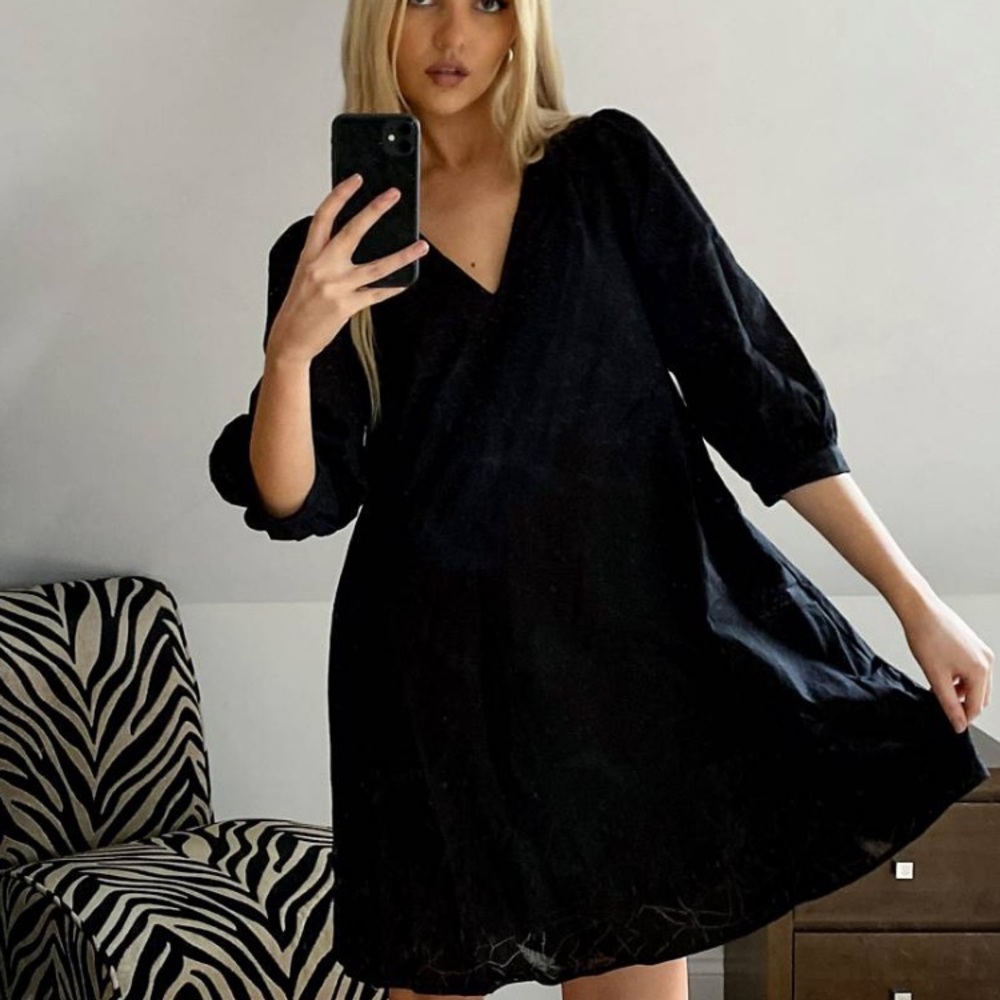 Black Smock Dress